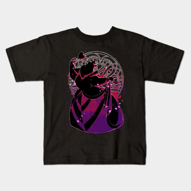 Queen Of Hearts Kids T-Shirt by xMorfina